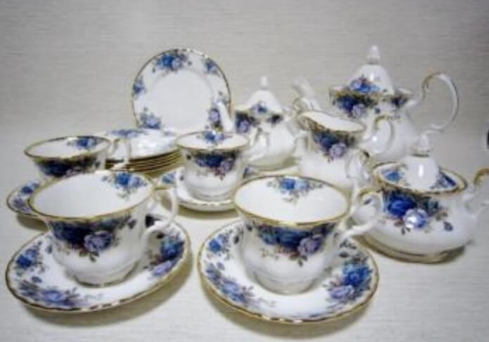 マイセン コーヒーカップ＆ソーサー 5客セット ブルーオーキッド